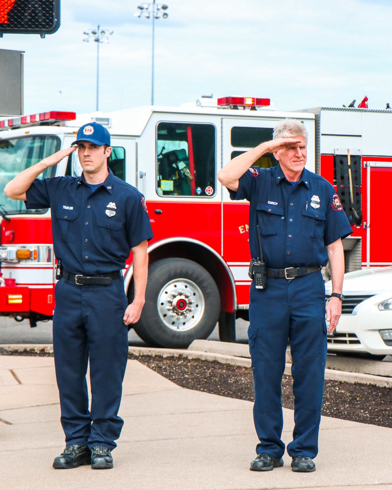 Convoy of Vehicles Travels From Yard Birds to Adna in Memory of State Trooper Justin Schaffer